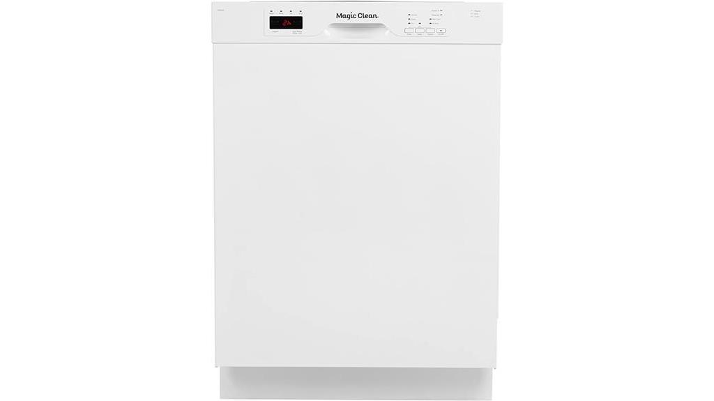 24 inch white dishwasher features