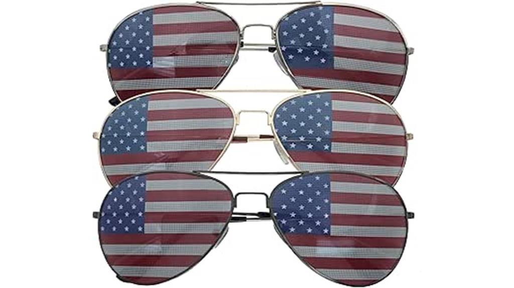 american flag aviator sunglasses