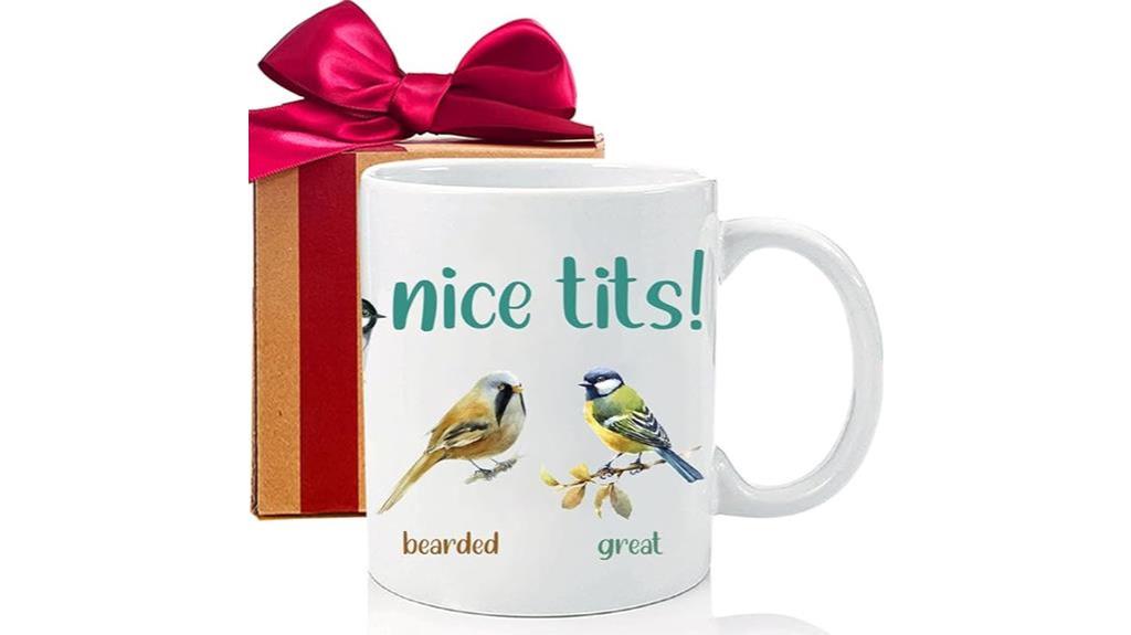 bird themed coffee mug gift