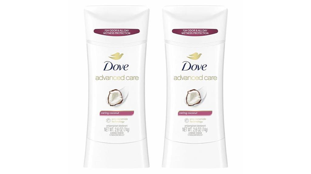 caring coconut deodorant stick