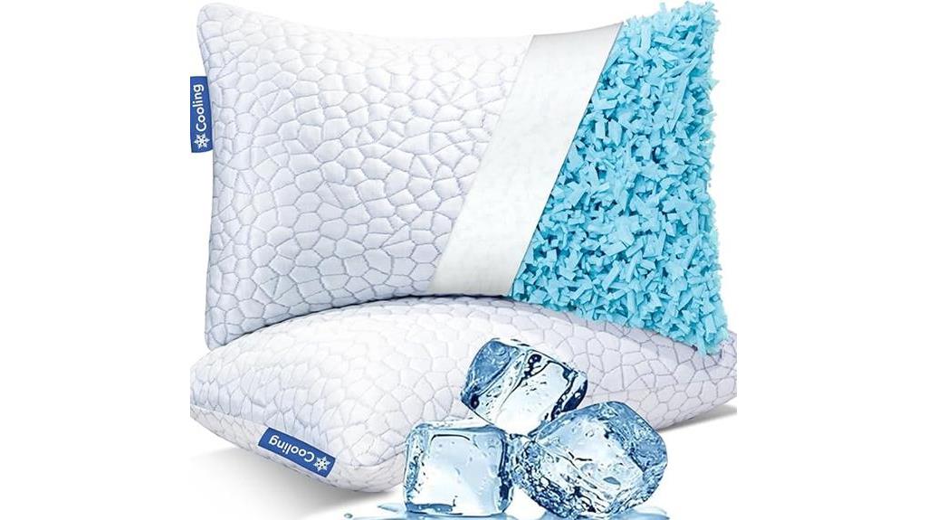 cooling memory foam pillows