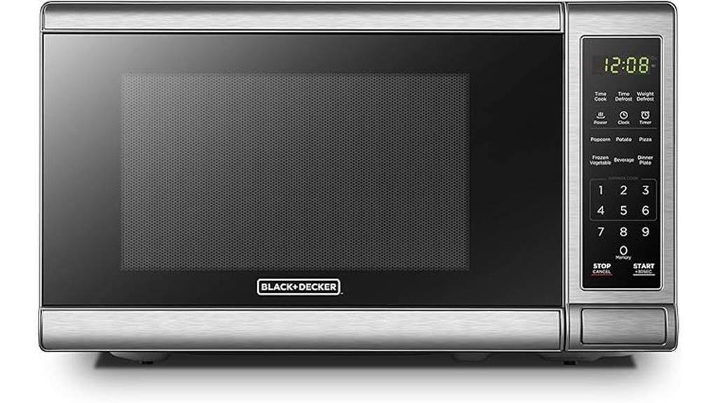 digital microwave with turntable