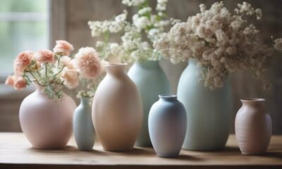 elegant vases enhance decor