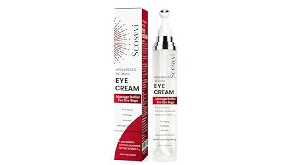 eye cream with ice roller