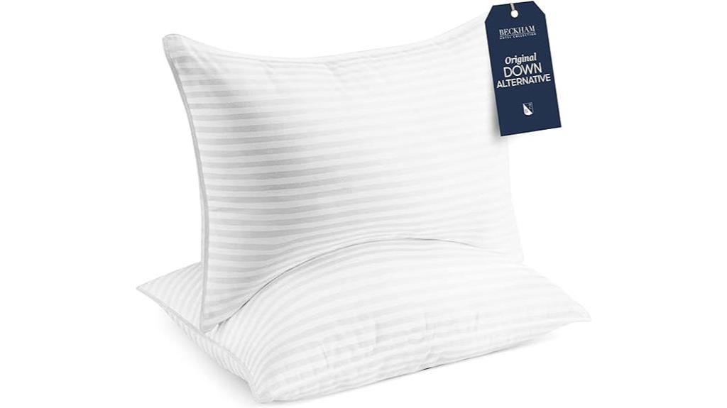 luxurious hotel quality pillows