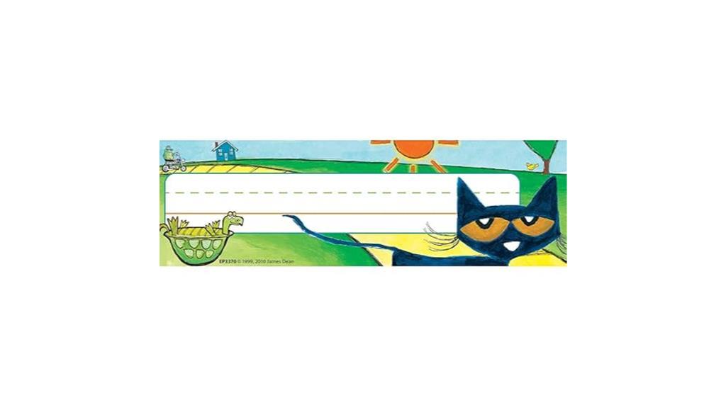 nameplates featuring pete the cat