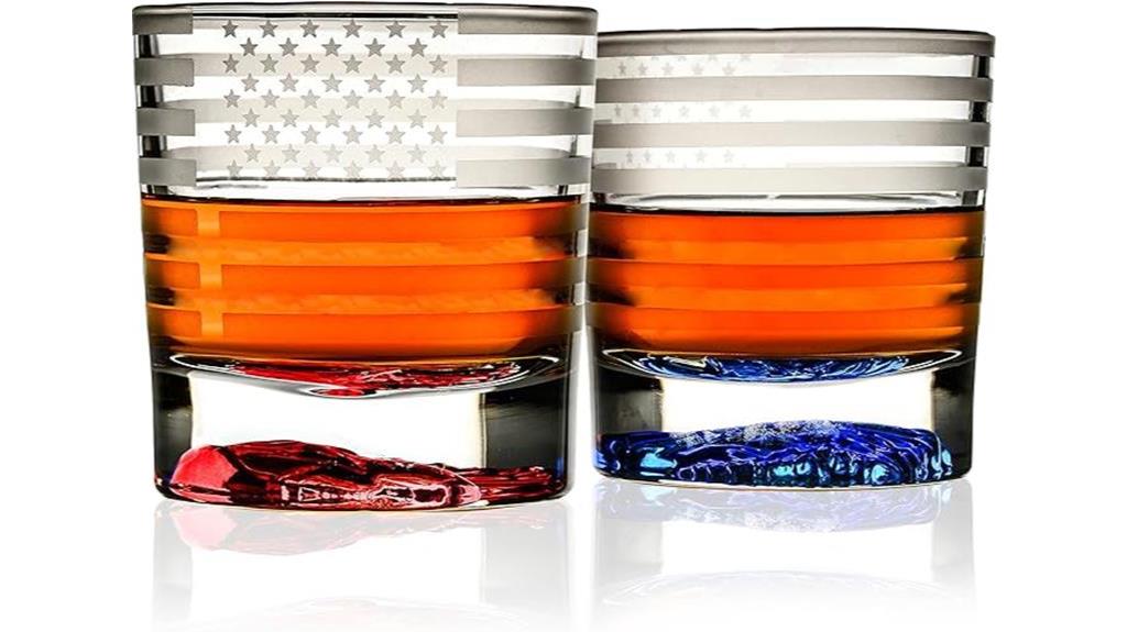 patriotic american flag glasses