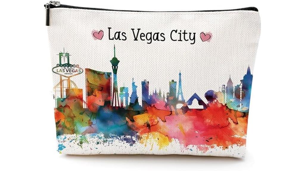 romantic vegas themed makeup bag