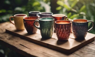 stylish mugs and glasses