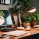 stylish workspace desk illumination