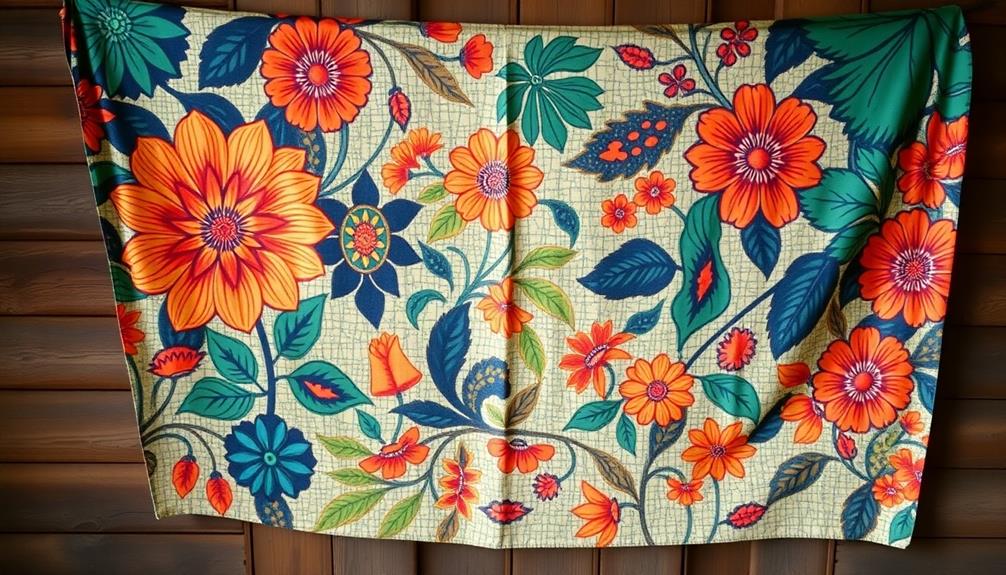 colorful batik art decor