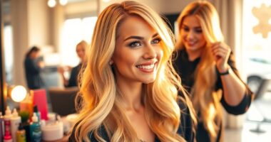 brunette to blonde transformation
