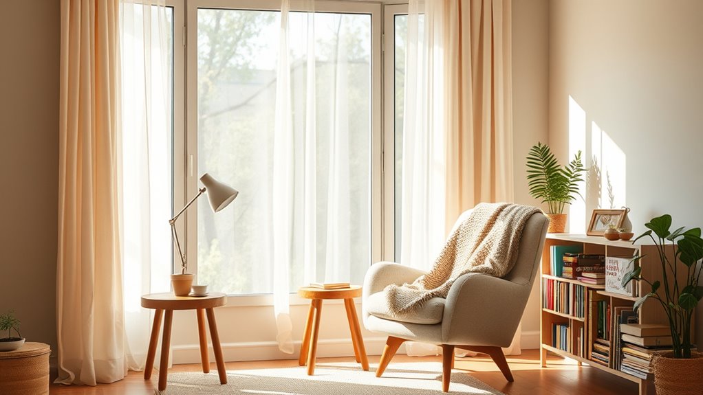 create cozy well lit space