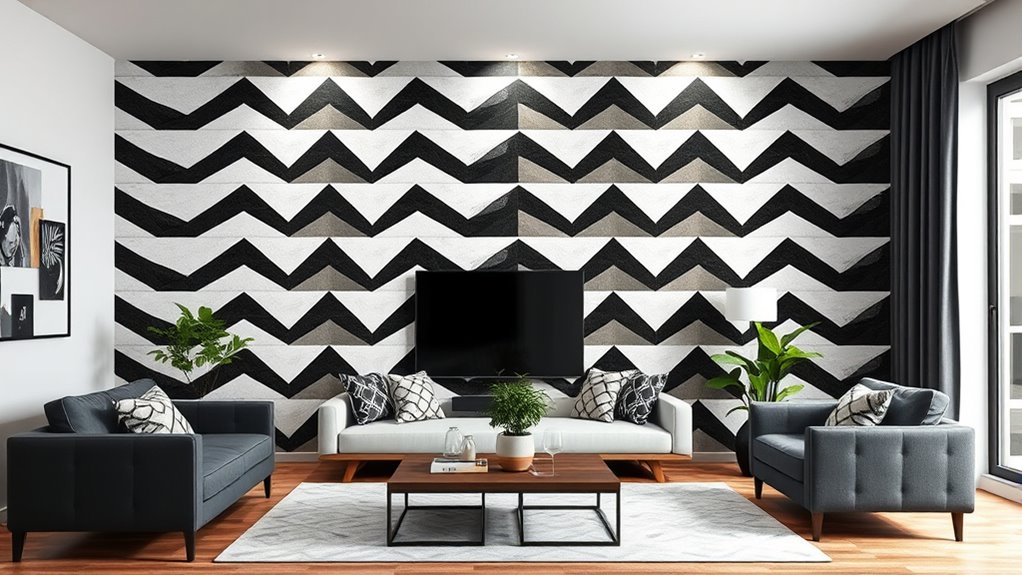 create striking textured accent