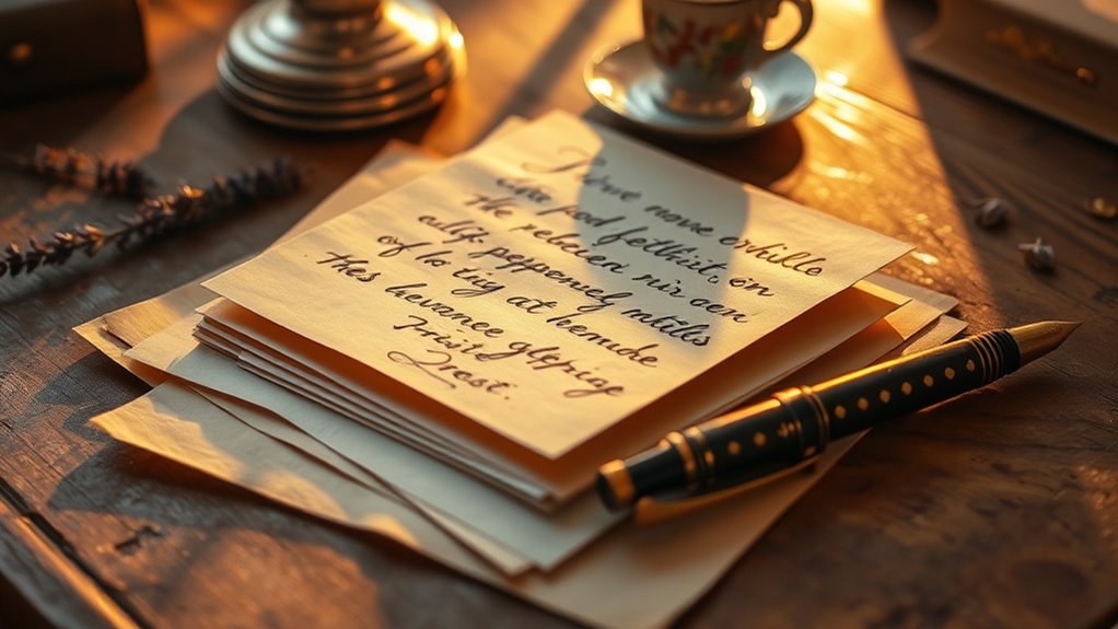 handwritten vintage heartfelt connection