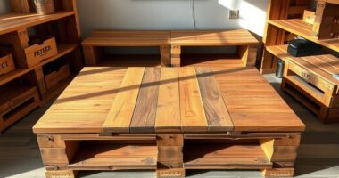 pallets transform into stylish furniture