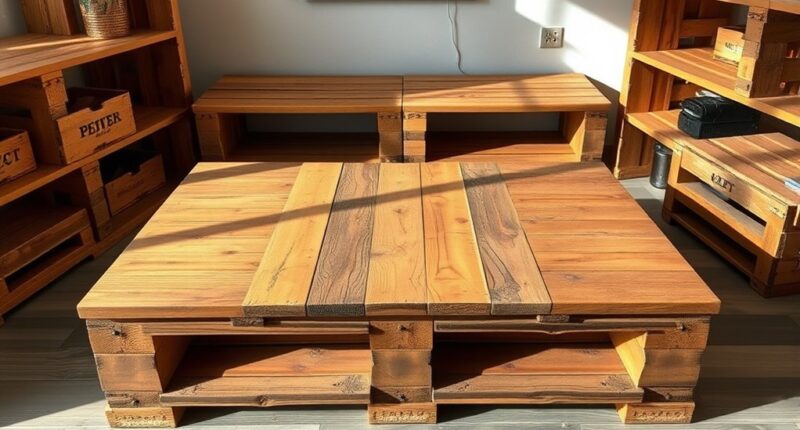 pallets transform into stylish furniture