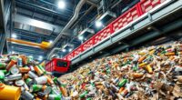 recyclables journey through facility