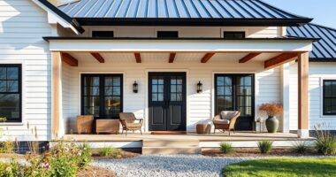contemporary rustic farmhouse design