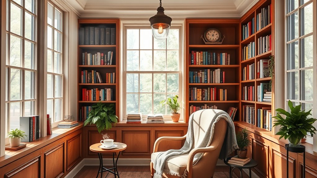 create cozy reading nook