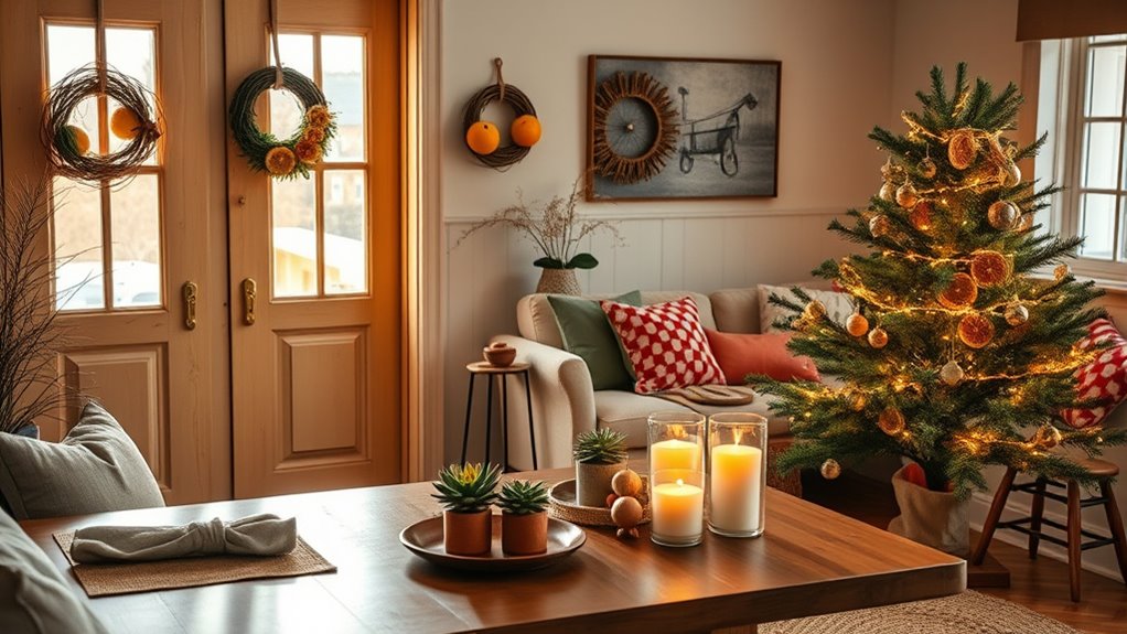 create sustainable holiday decorations