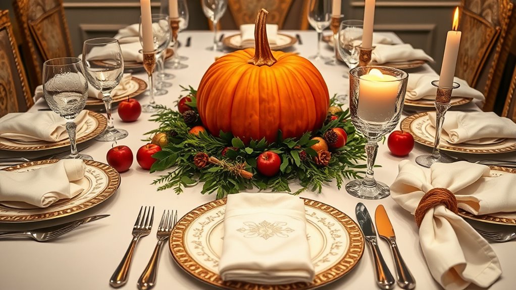 elegant fall table setting