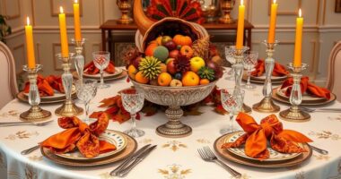 elegant thanksgiving table settings