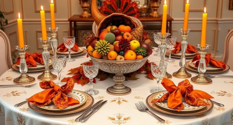 elegant thanksgiving table settings