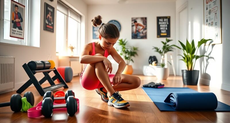 establishing a regular workout routine