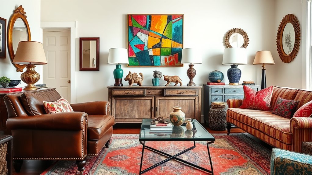 mix vintage modern vibrant