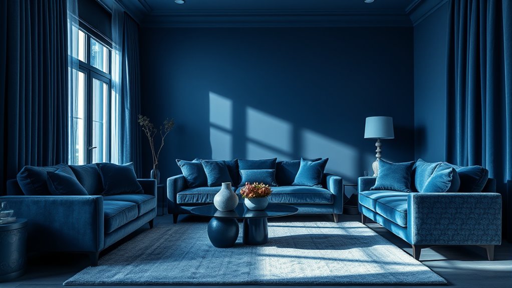 monochromatic decor enhances ambiance