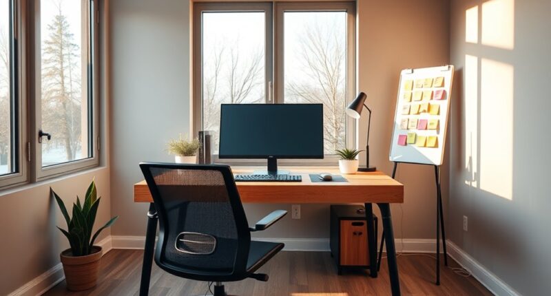 productive home office design