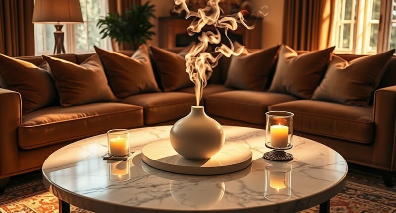 scented candles and diffusers