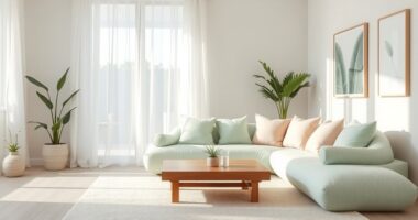 soothing colors and layout