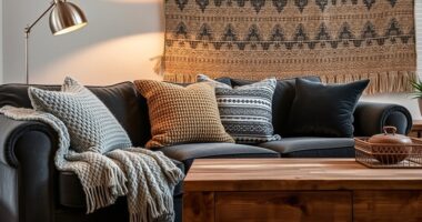 textural interior layering