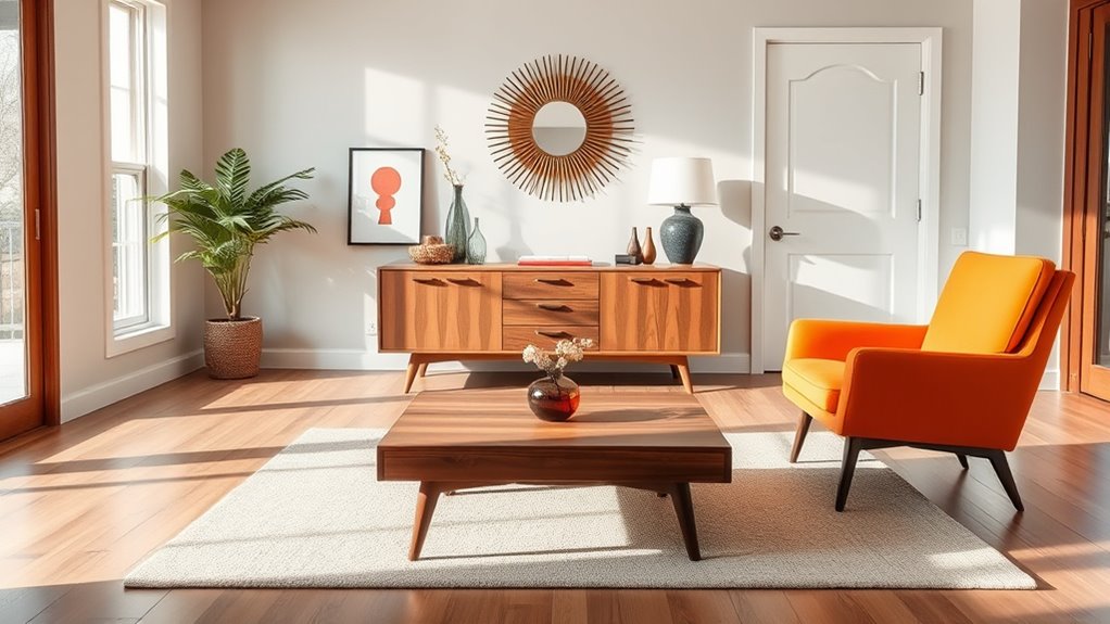 vintage furniture geometric patterns