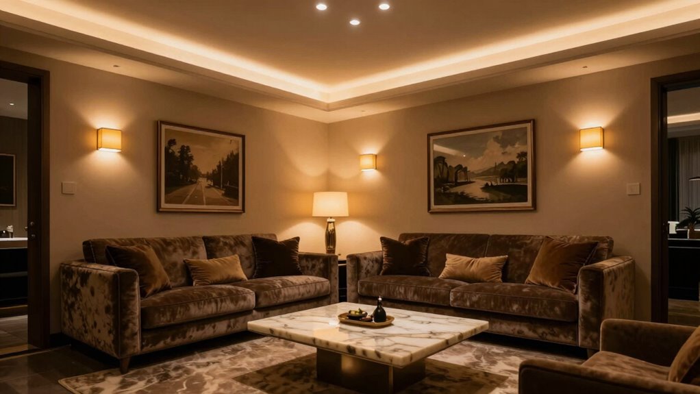 avoid mismatched harsh unlayered lighting