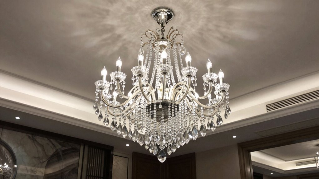 chandelier selection for height