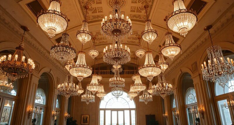chandeliers for tall ceilings