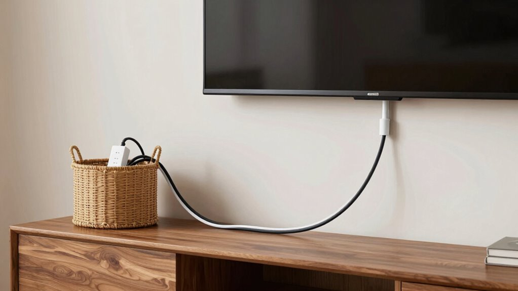 color coordinated cable management