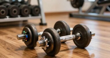 dumbbell handle increments storage