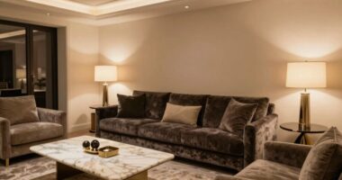 elegant layered lighting design