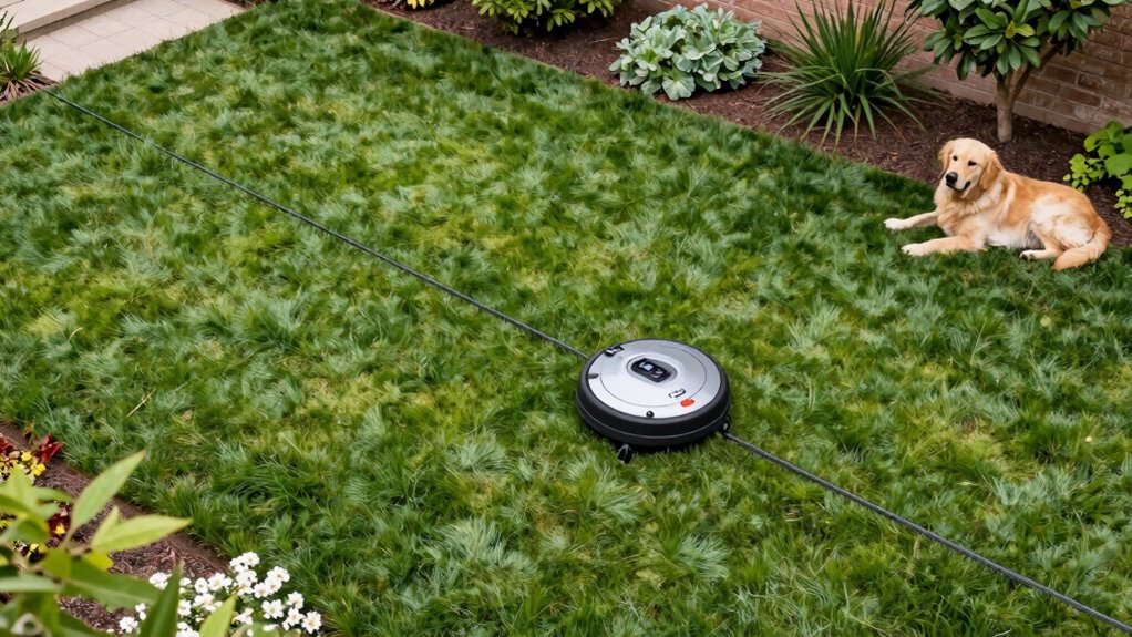 establish safe mowing boundaries