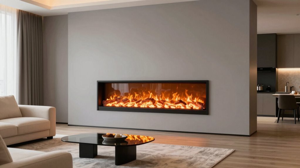 fireplace placement varies