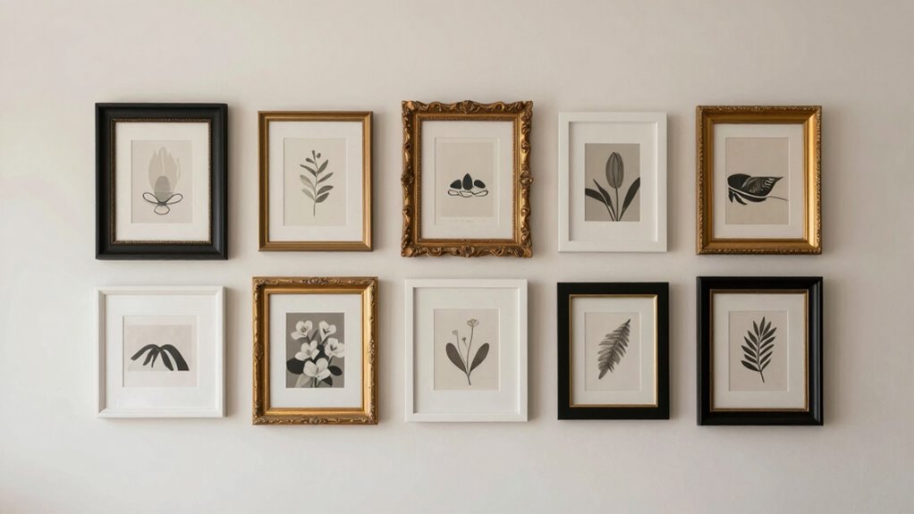 harmonious gallery wall layout
