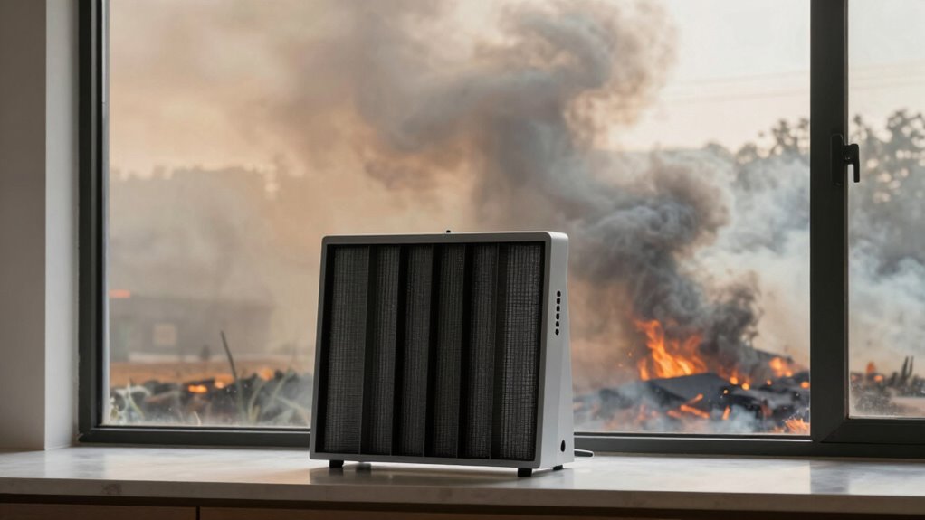 hepa filters trap tiny particles