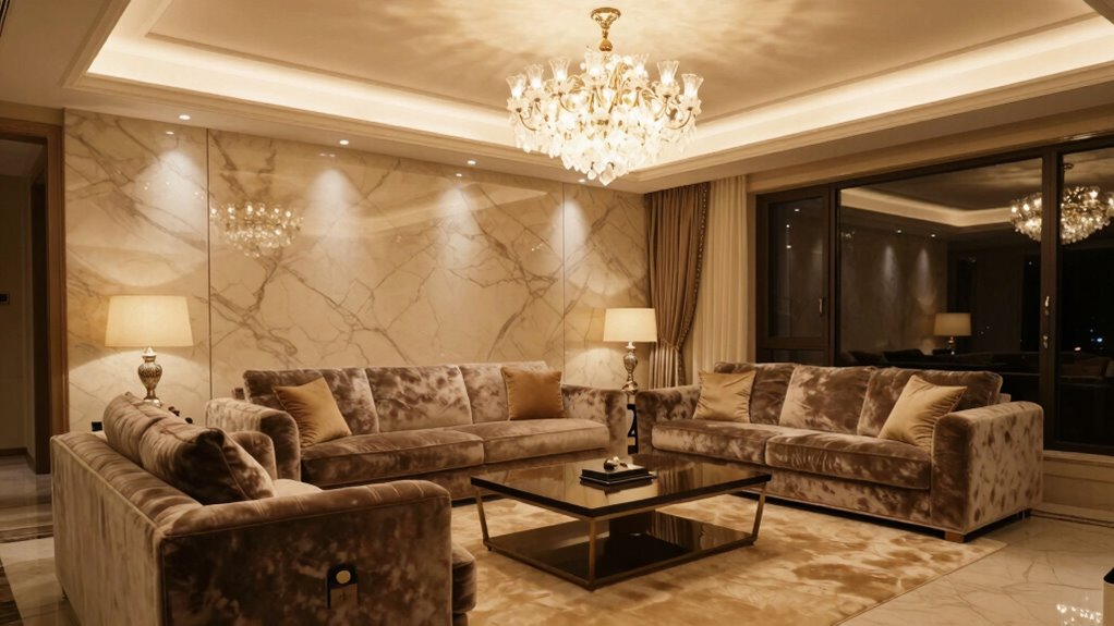 layered balanced lighting design