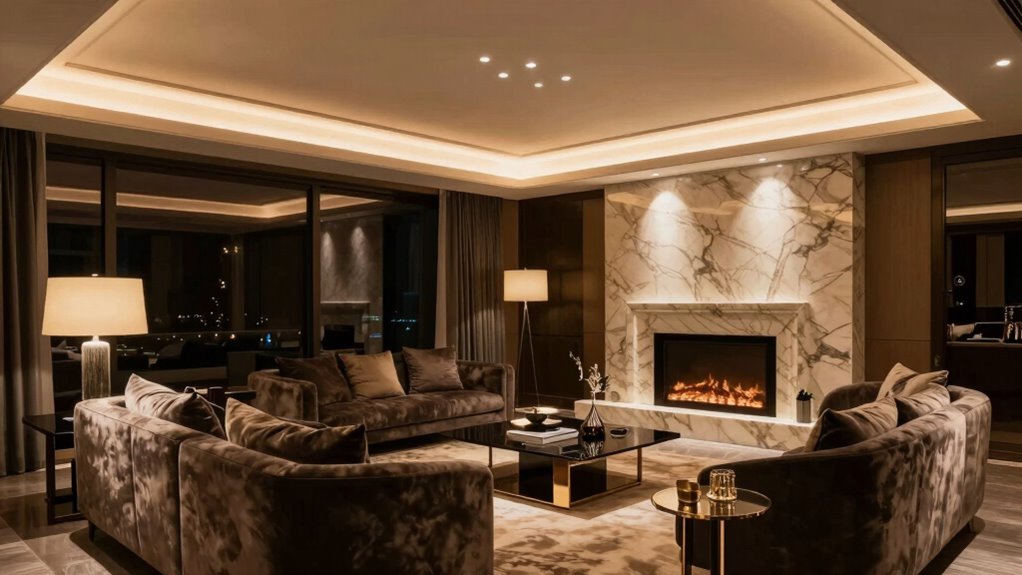 layered lighting creates elegance
