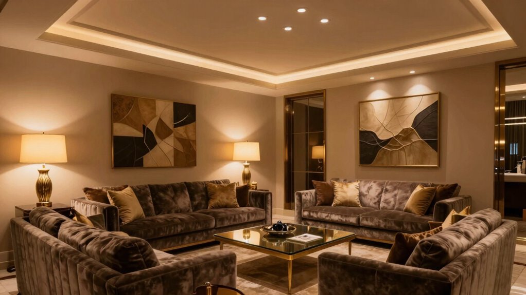 layered lighting creates luxury
