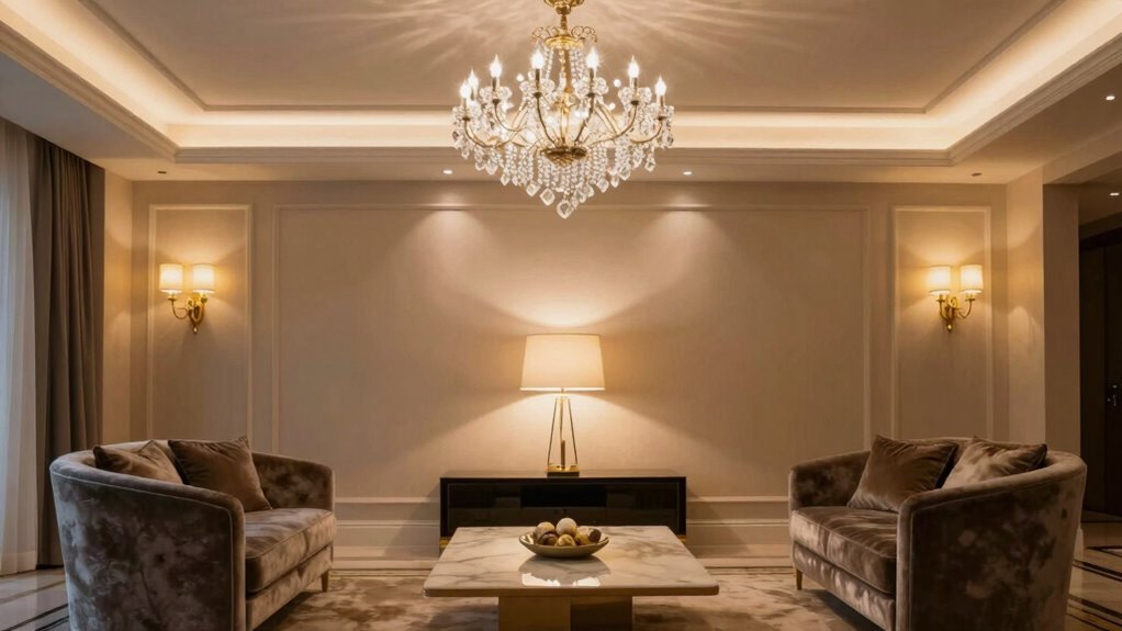 layered lighting for elegance